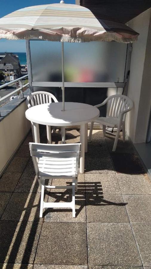Studio Calme Avec Terrasse Vue Mer Pleneuf-Val-Andre Bagian luar foto